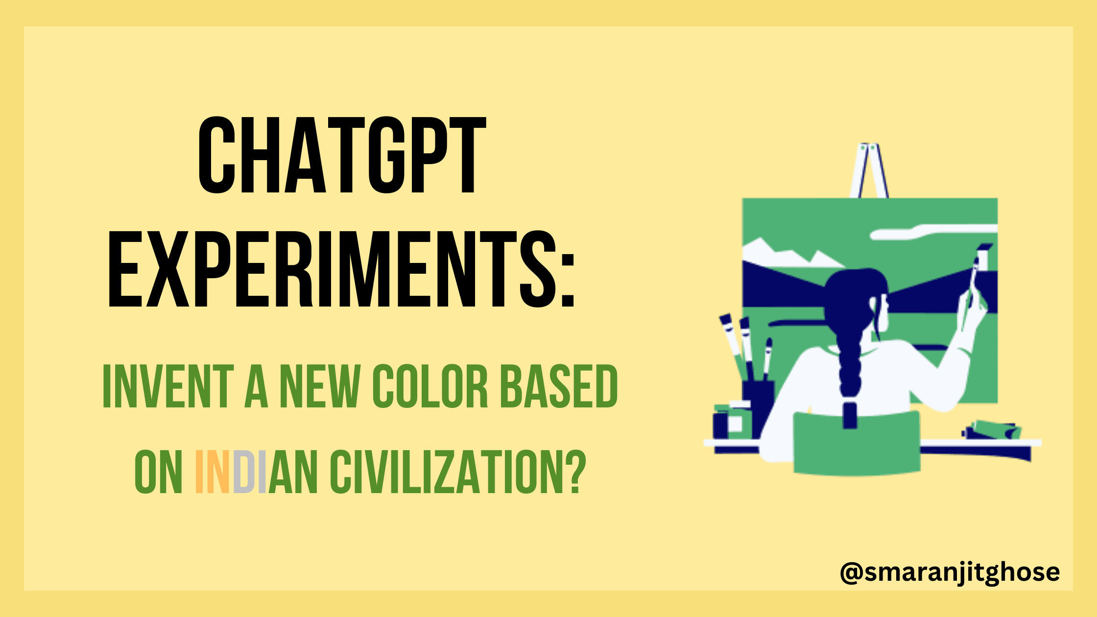 Leveraging ChatGPT to invent a new color for India Themed Products